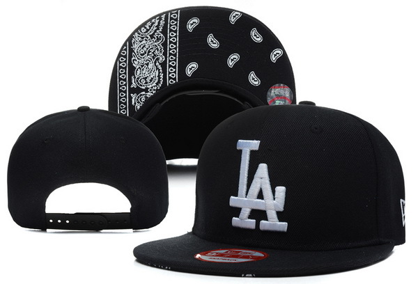 Los Angeles Dodgers Black Snapback Hat XDF